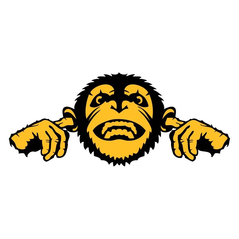 chimpanzee monkey monkey finger ear