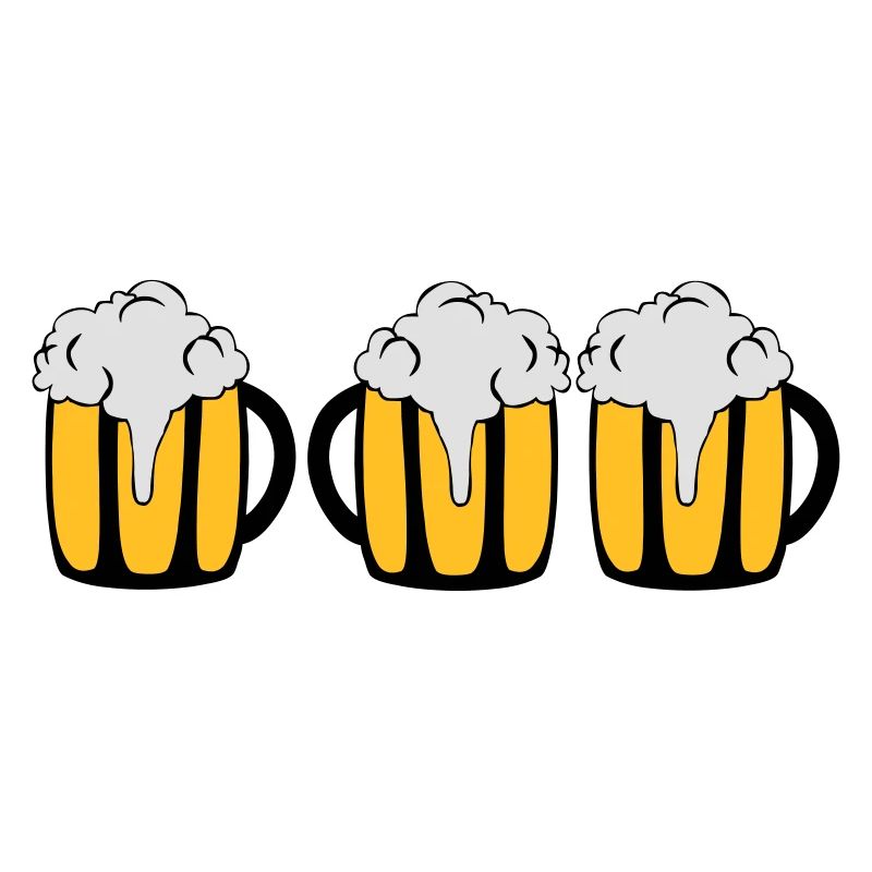 3 Biergläser