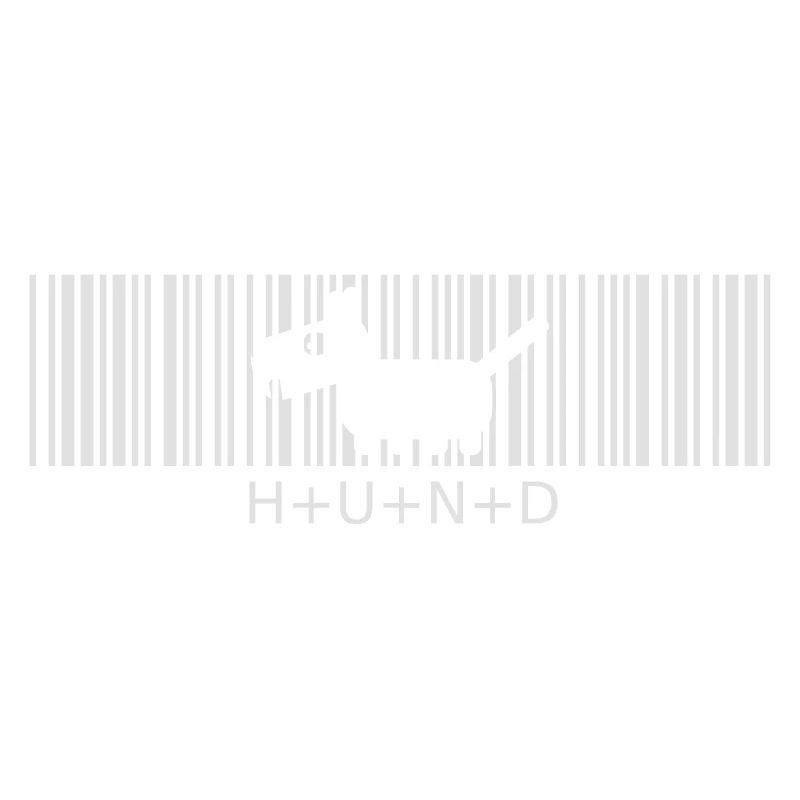 Hund Strichcode kleiner Wuffi