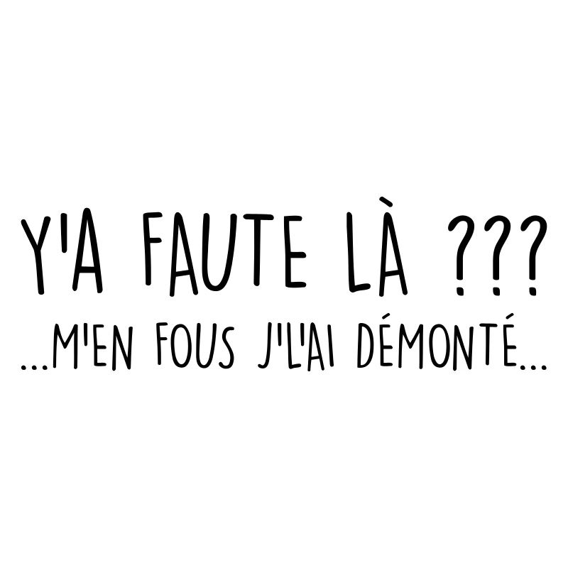 Y a faute ?