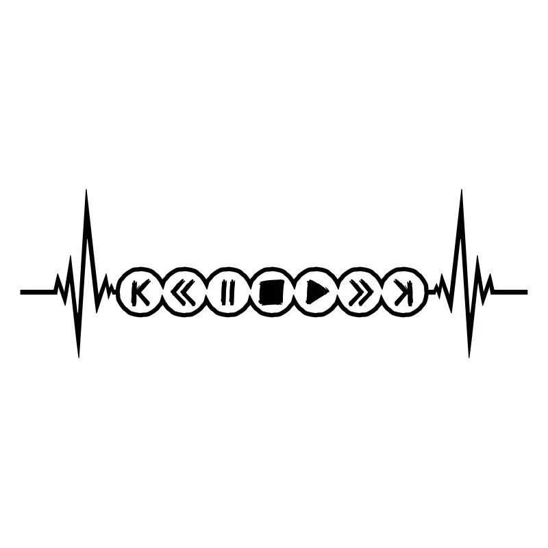 puls musik herzschlag frequenz kreise buttons ring