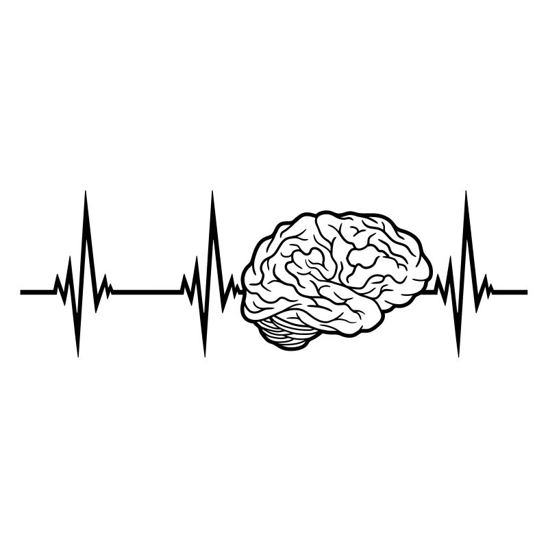 Conception de cerveau de battement de coeur