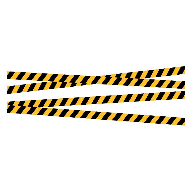 Security tape blocking zone