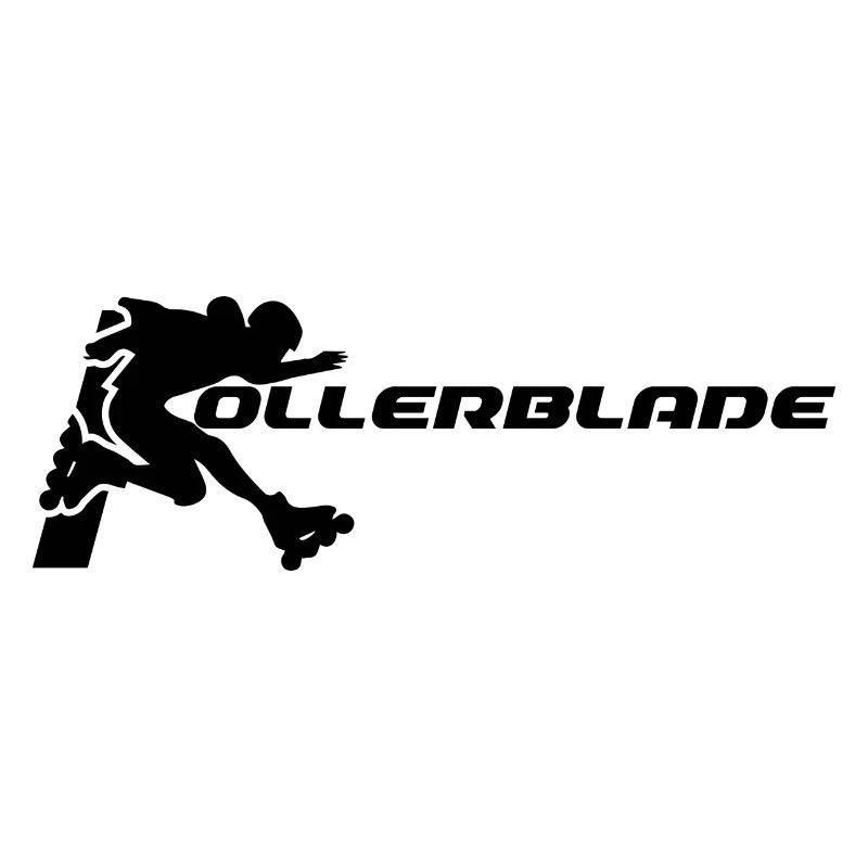 rollerblader silhouette schwarz