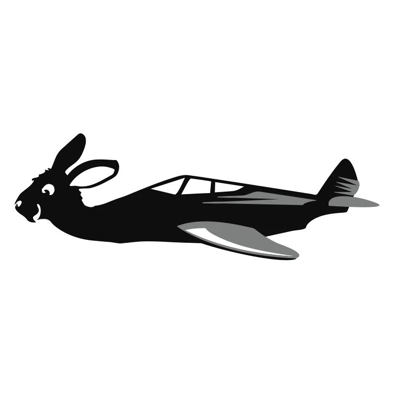 Bunny Air flying bunny spread VECTORGRAPHIC