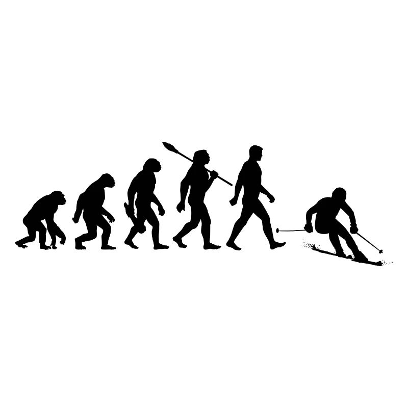 Evolution Ski Skifahrer