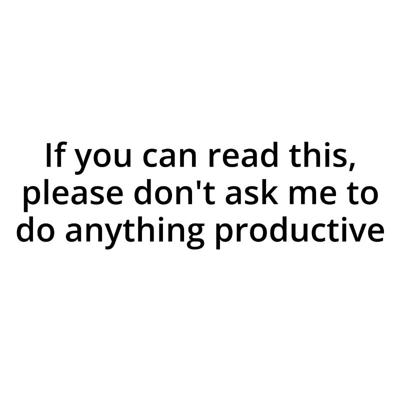 Productive, black text