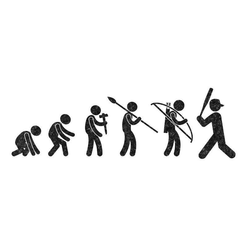 Evolution Baseball Black Grunge