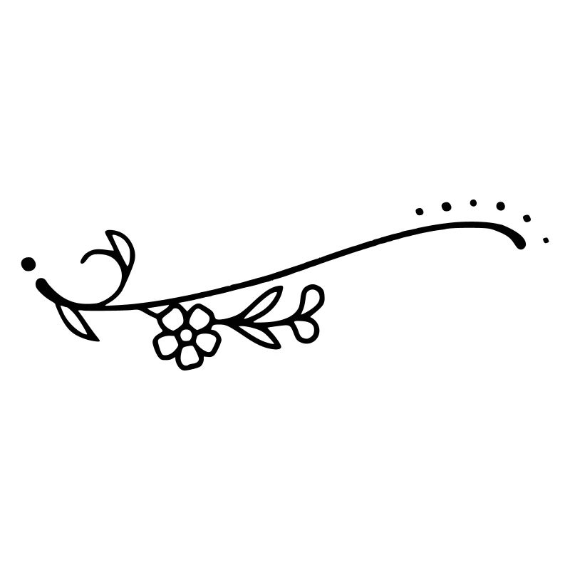 Fleurs de ligne courbe