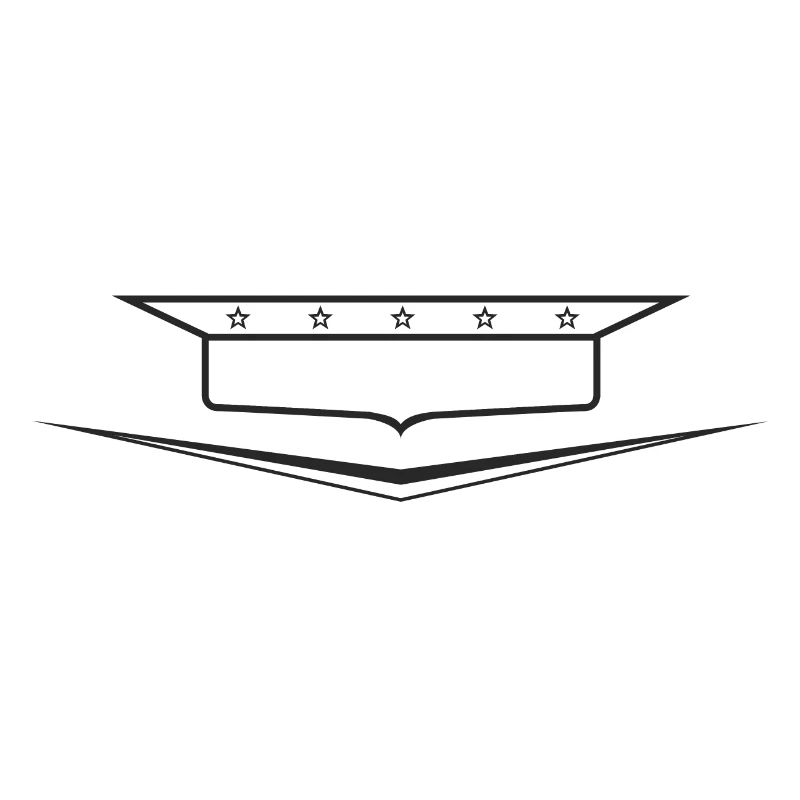 Classic Car Emblem frame empty, design yourself
