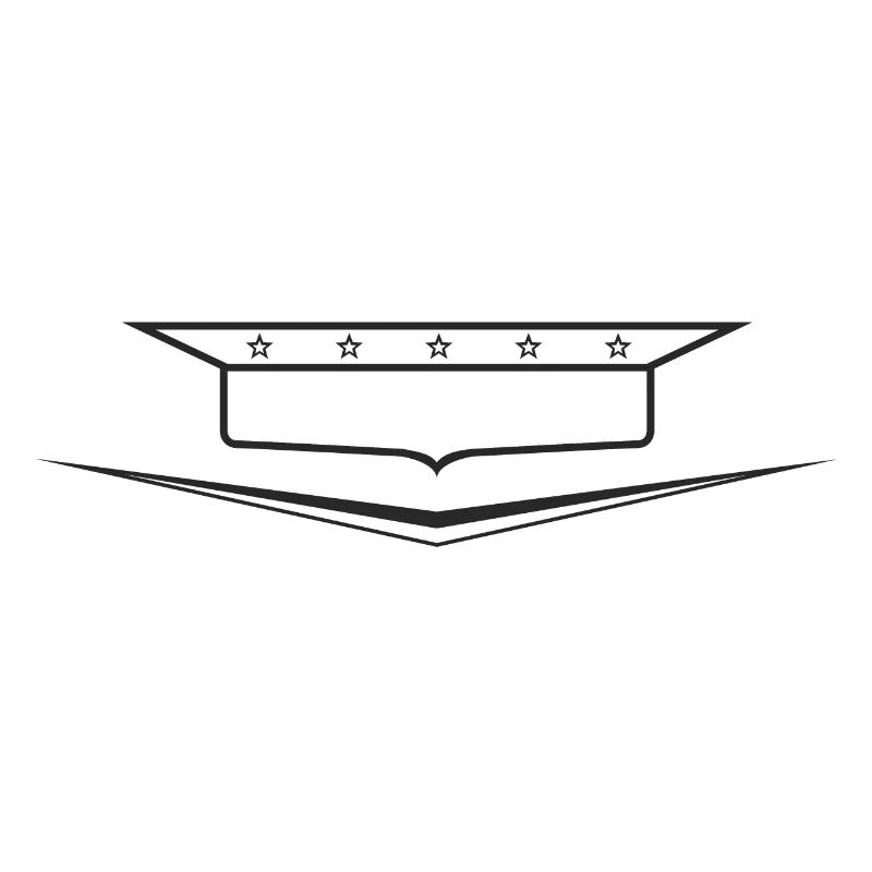 Classic Car Emblem frame empty, design yourself