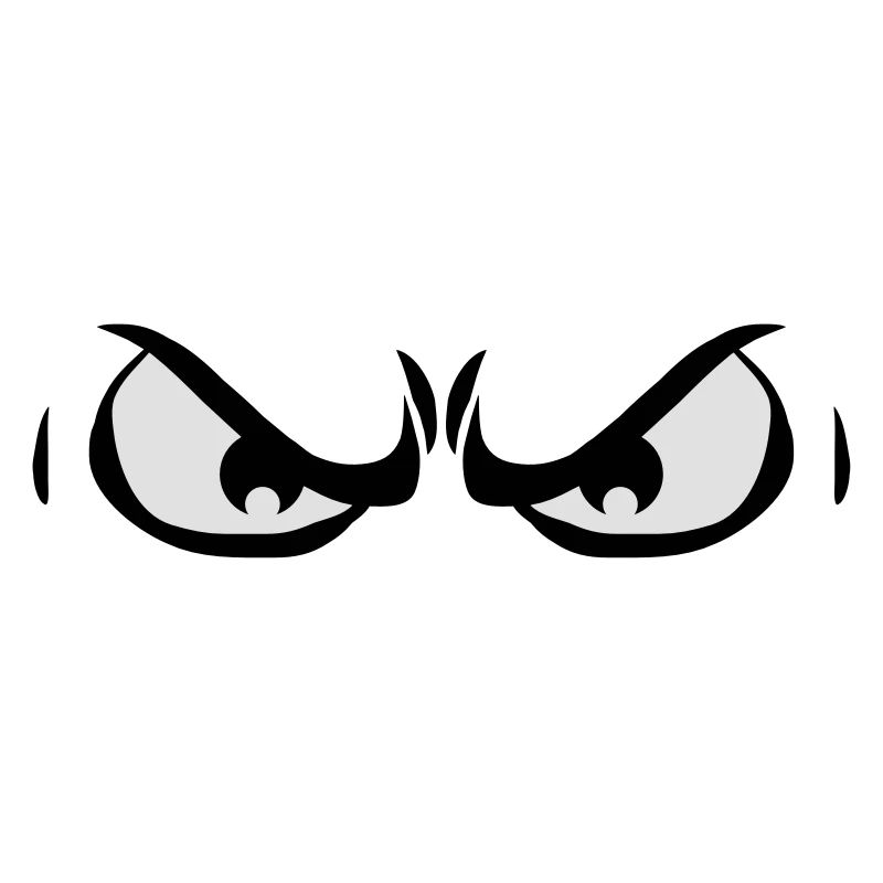 2 evil dangerous angry eyes