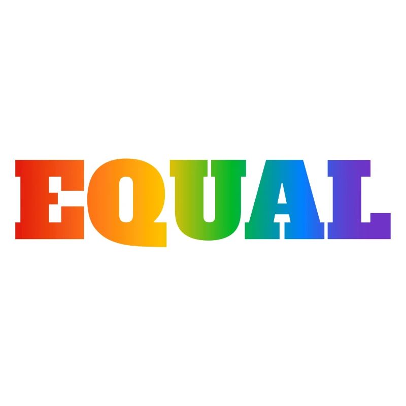 EQUAL RAINBOW TEXT