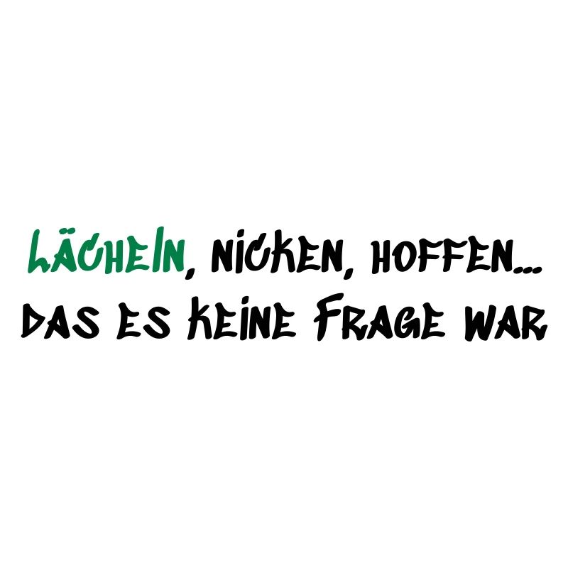 Lächeln Nicken Hoffen