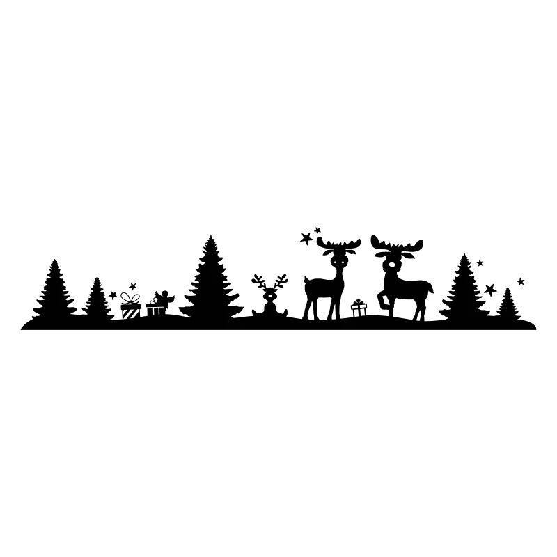 Weihnachten - Elche Wald