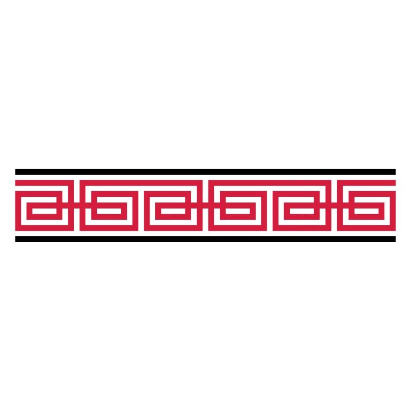 Rotes Ornament Design