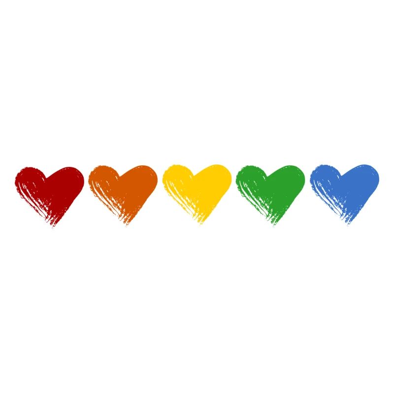 Colored Hearts