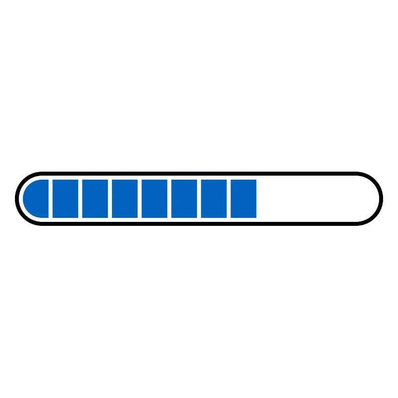 Loading bar PC Icon blue