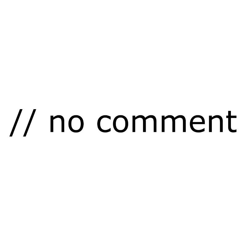 No comment Programming Computer Science Gift