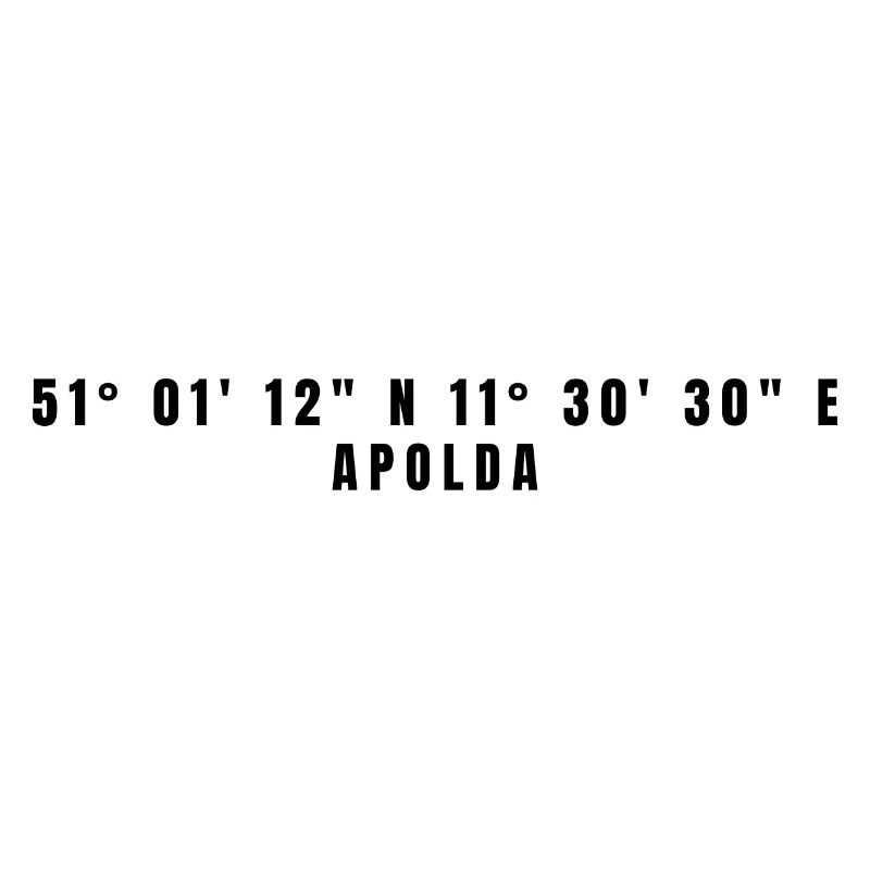 Apolda, Thuringia Coordinates
