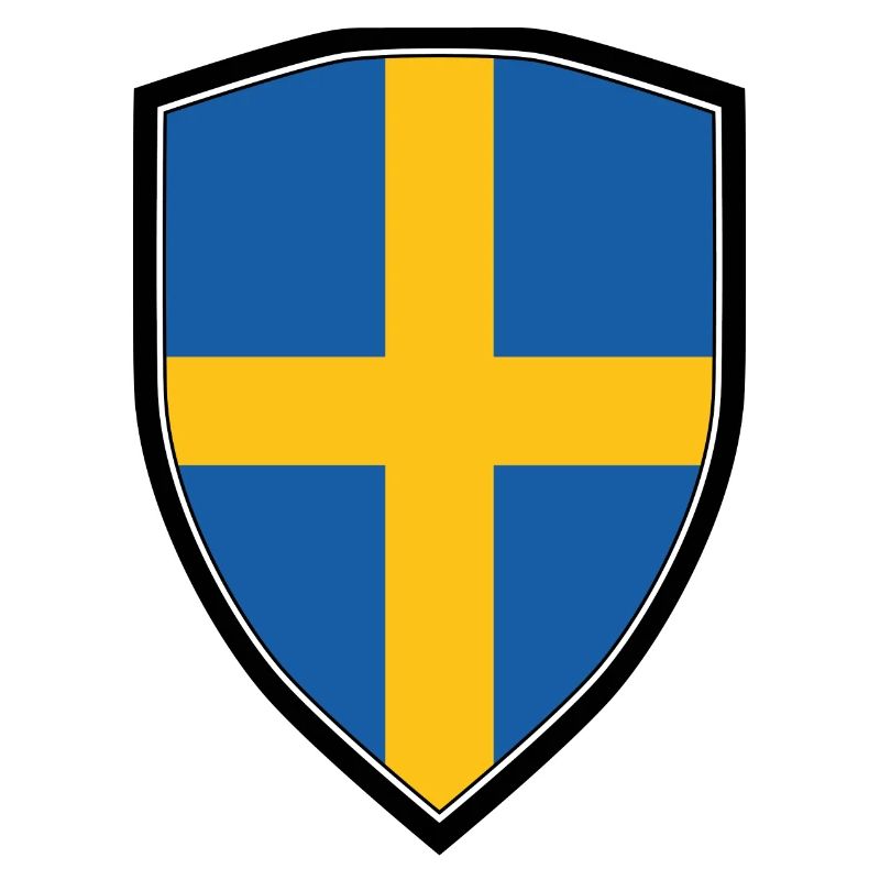SWEDEN FLAG SHIELD