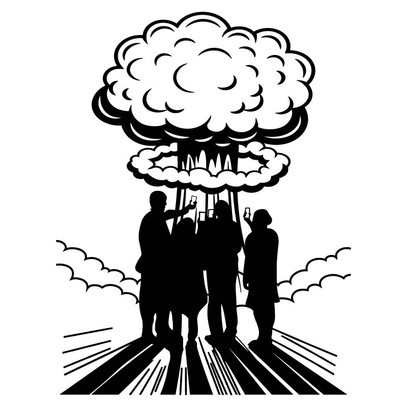 Color changeable | Atomic Bomb Selfie Nuclear Explosion