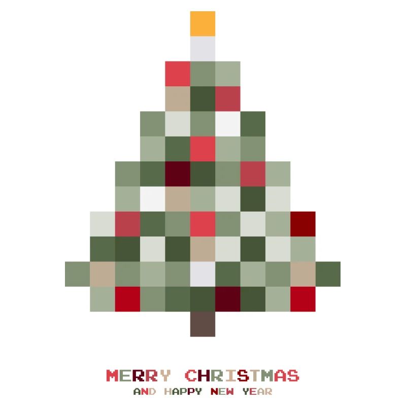 Weihnachtsbaum Pixel
