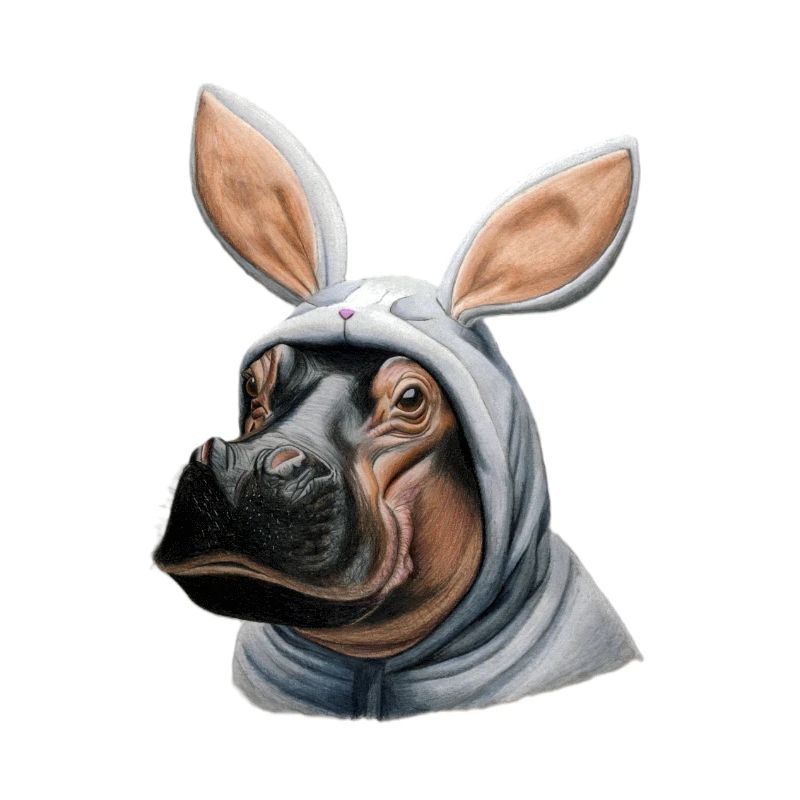 Nilpferd Bunny weiß