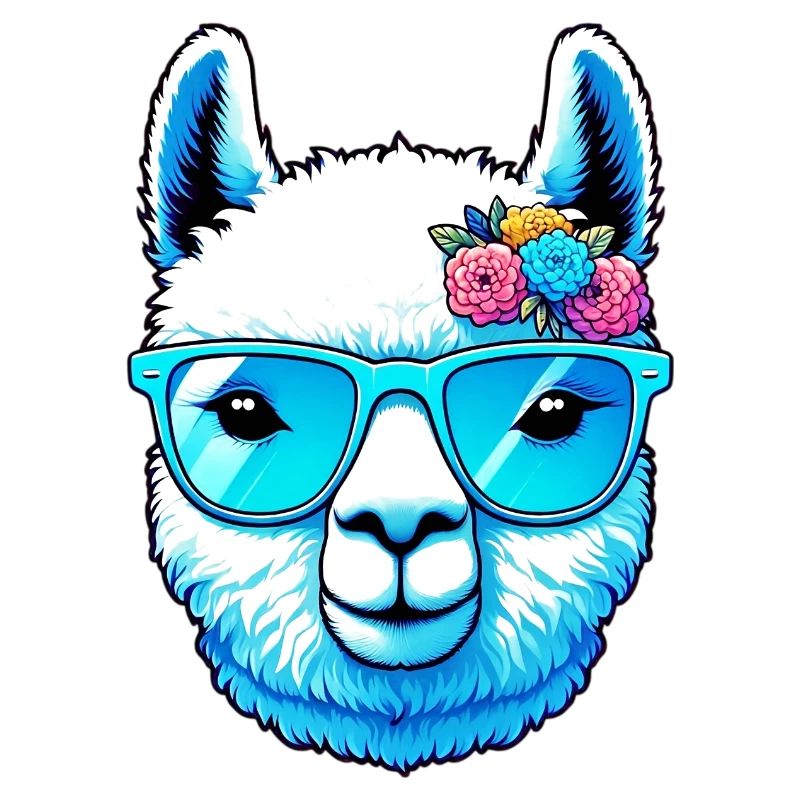 Alpaca with Sunglasses