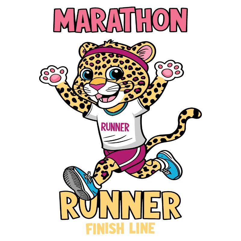 Leopard Marathon Läufer