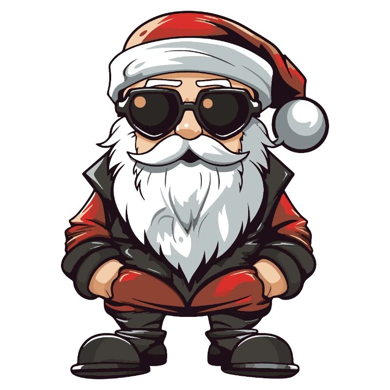 Weihnachtsmann Comic Santa