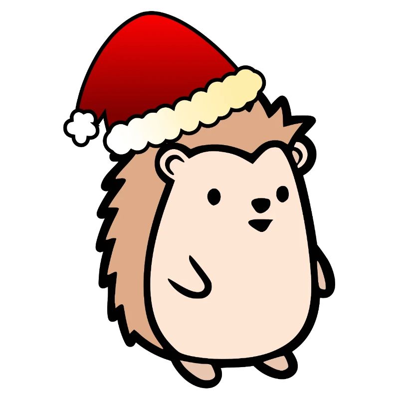 Weihnachtsmann Weihnachten Igel