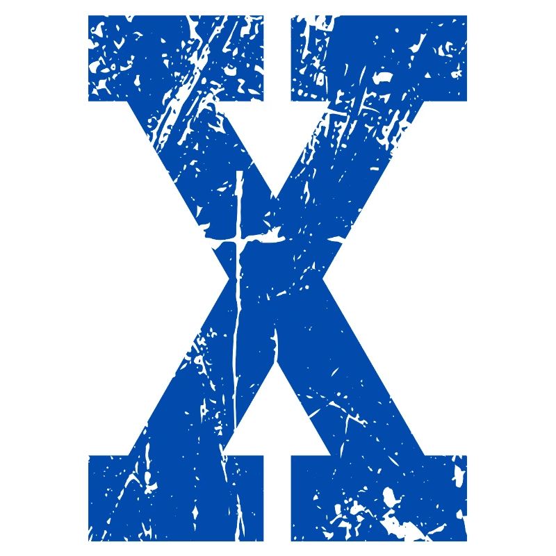 Letter X Retro Sport