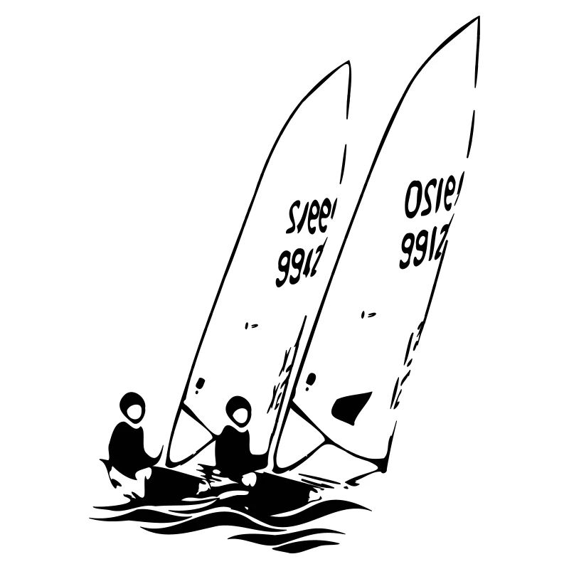 ILCA Dériveurs laser à voile dans la régate