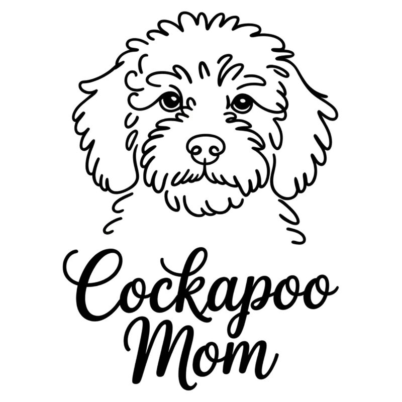 Cockapoo Mom - Cute Minimalist Dog Lover Gift