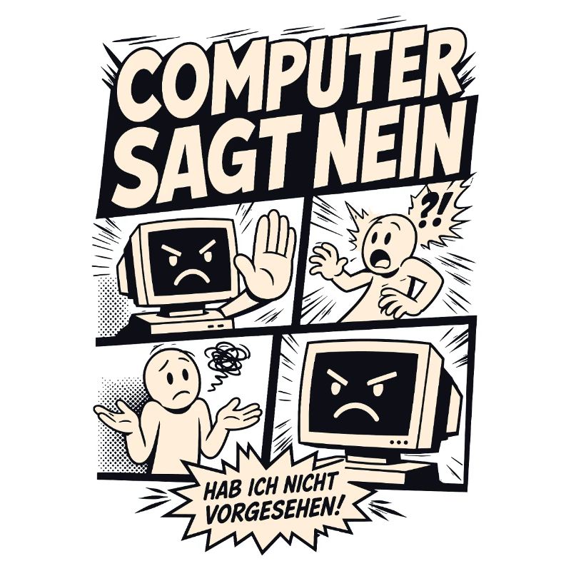 Computer sagt nein Comic Design