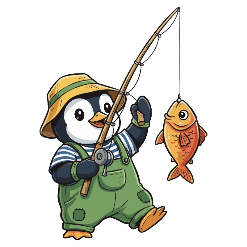 Pinguin Angler