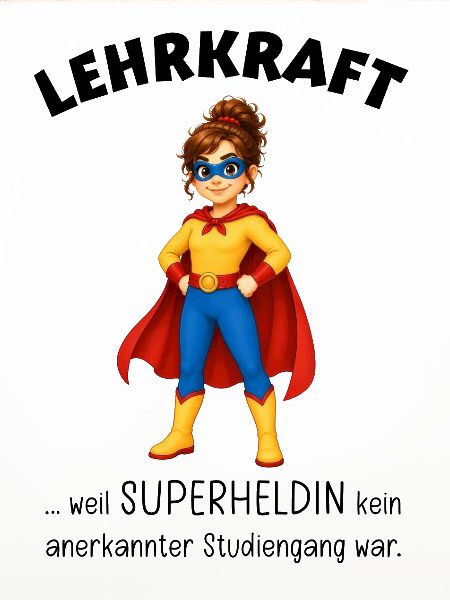 Lehrerin Superheldin Geschenkideen für Lehrkräfte