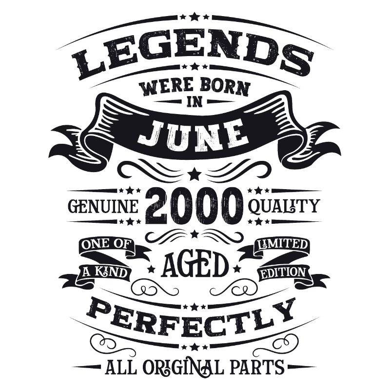 24th Birthday Legendary July 2000 Vintage 2000