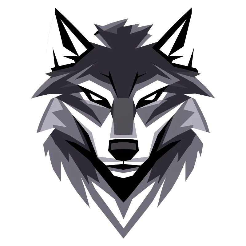 Conception de logo Wolf I Low Poly Art