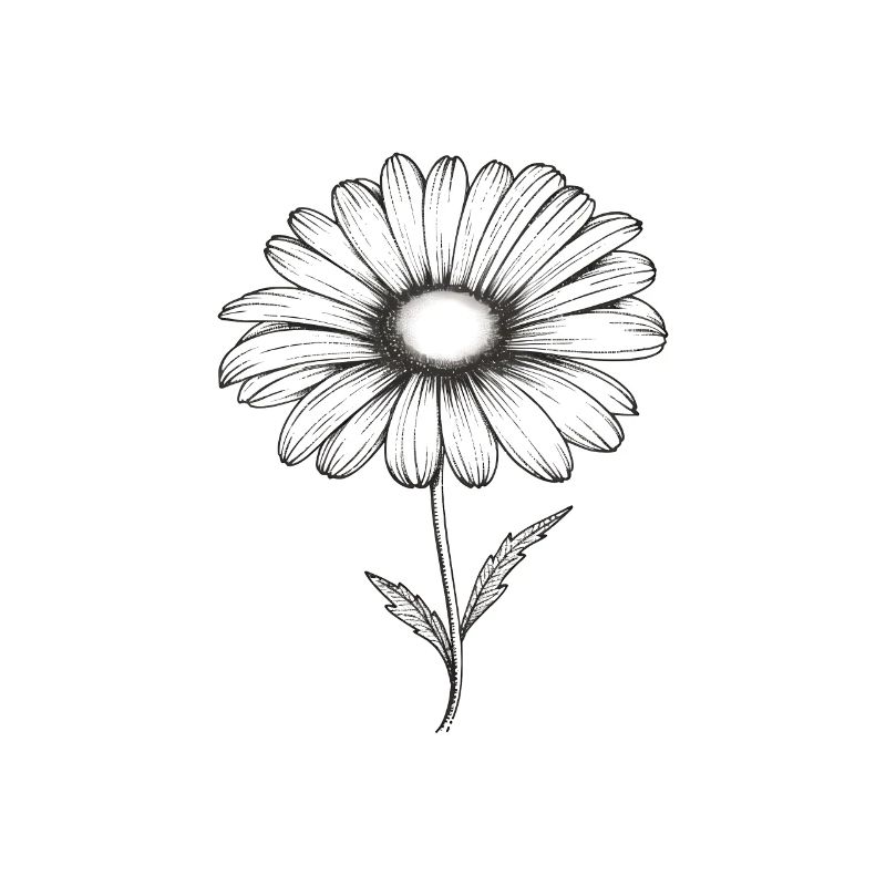 Gänseblümchen Sillouetthe