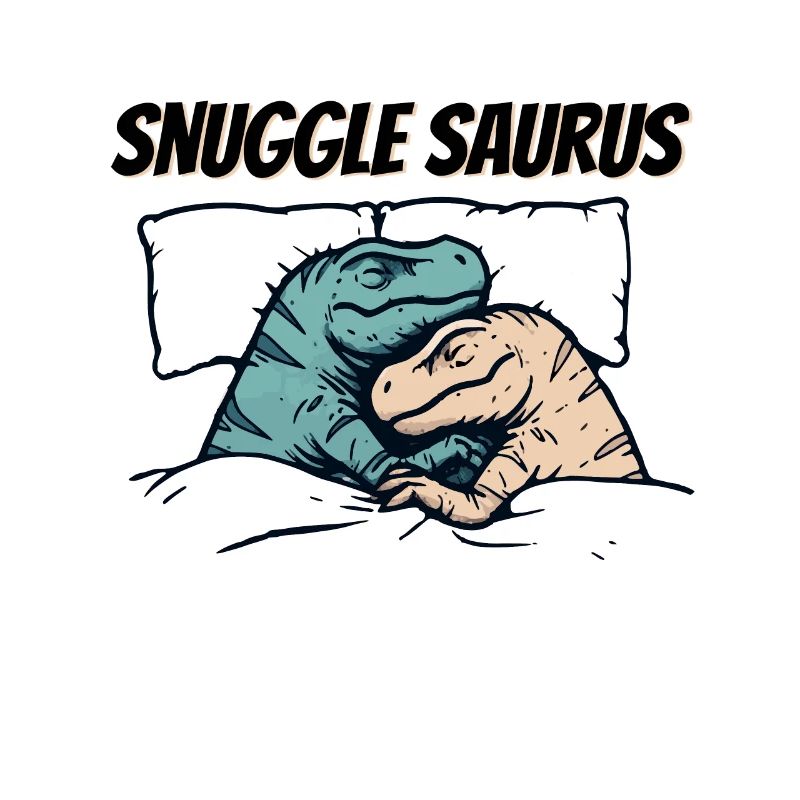 Funny Sleeping Dinosaur Cuddle Saurus