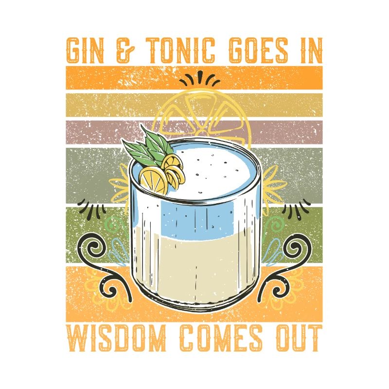 Gin In Wisome sort drôle de gin en disant