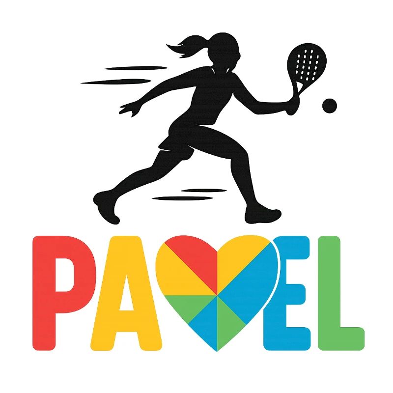 Padel Herzfarben Logo