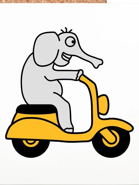 Moped Elephant