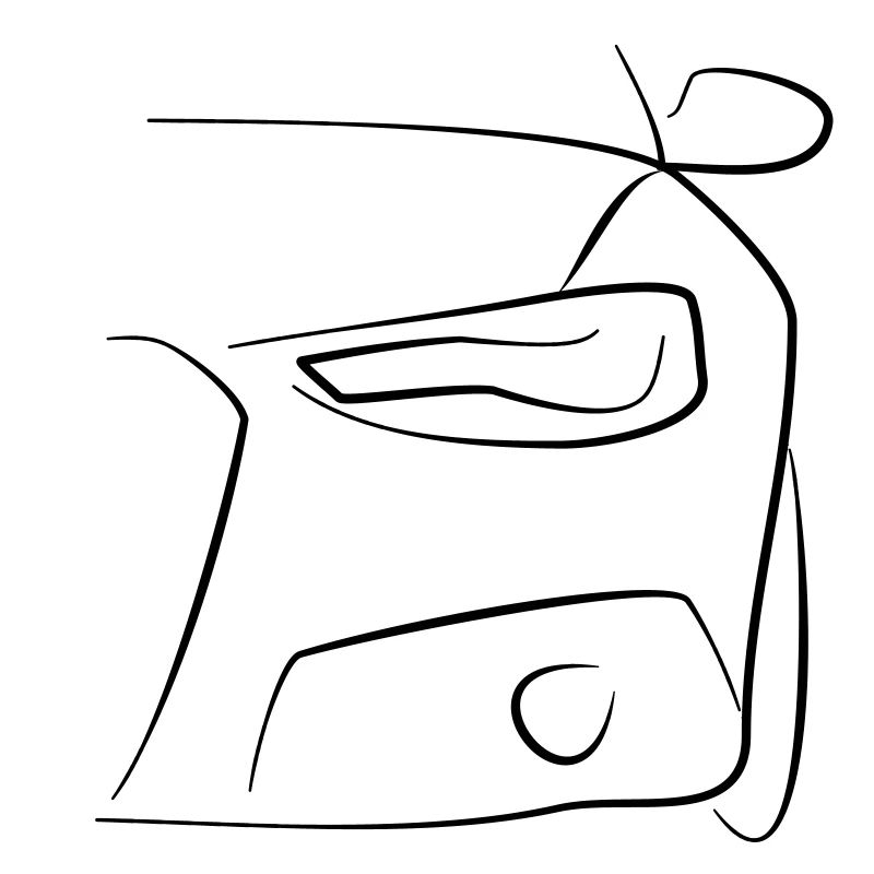 Auto Front Scheinwerfer Tribal