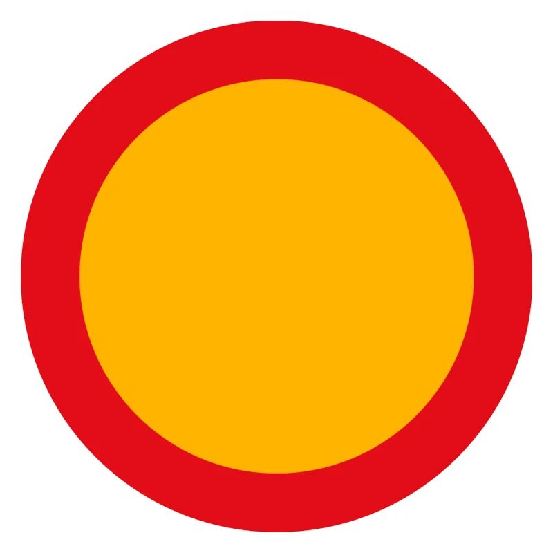 schild rund blanco