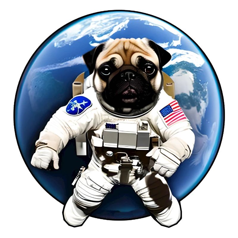 Mops im Weltall