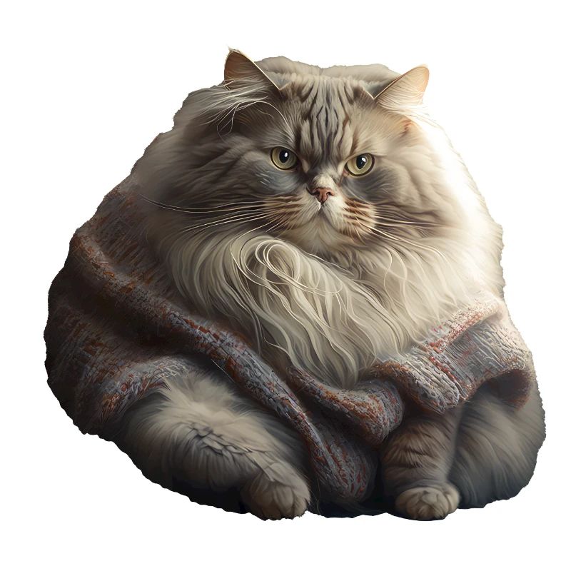 Süße Katze Strick Pullover