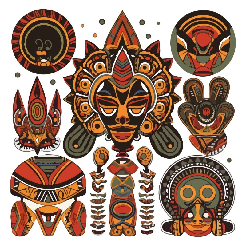 Traditionelles afrikanisches Design
